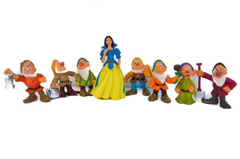 Set Figurine Alba ca Zapada si cei 7 pitici